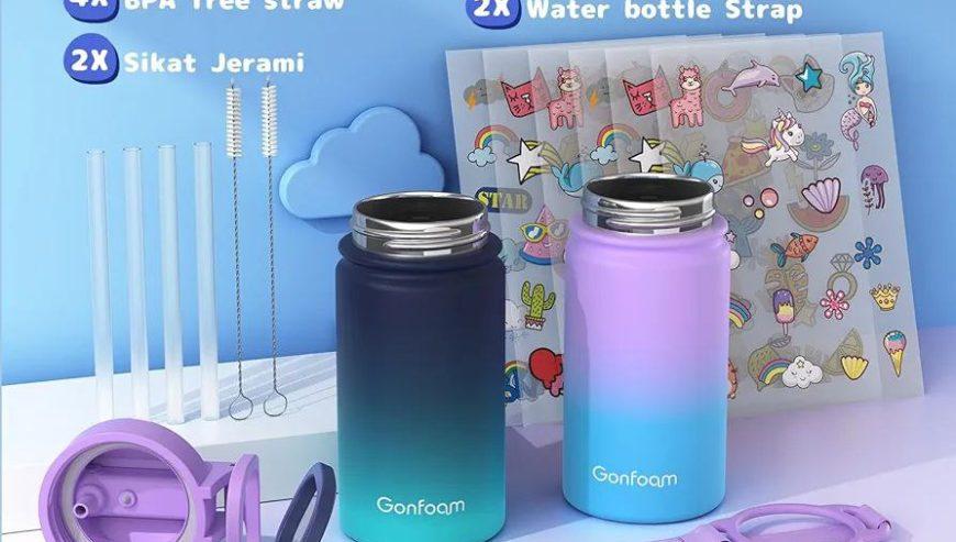 2-Pack Kids Water Bottle