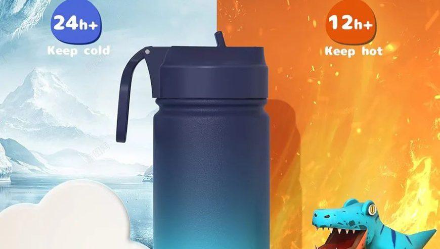 2-Pack Kids Water Bottle