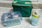 Lunch Box With Water Bottle & Bag