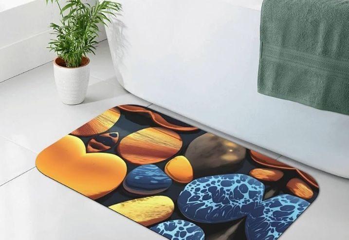 3D Printed Super absorbent bathroom rugs