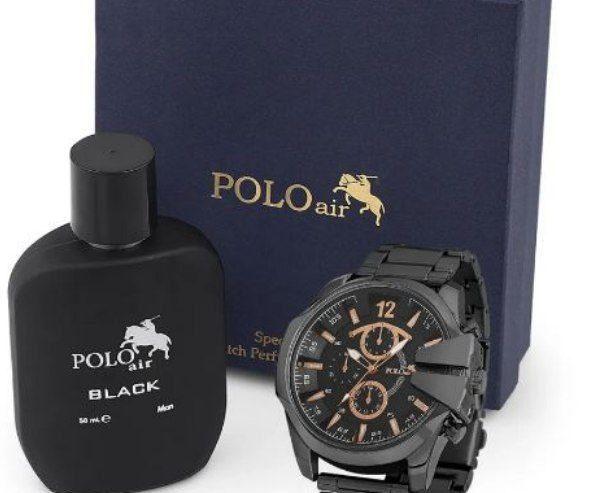 Polo Air Men’s Wristwatch and Perfume Set