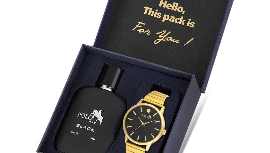 Polo Air Men’s Wristwatch and Perfume Set