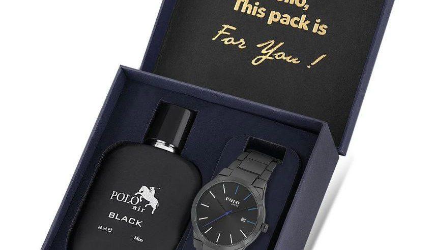 Polo Air Men’s Wristwatch and Perfume Set