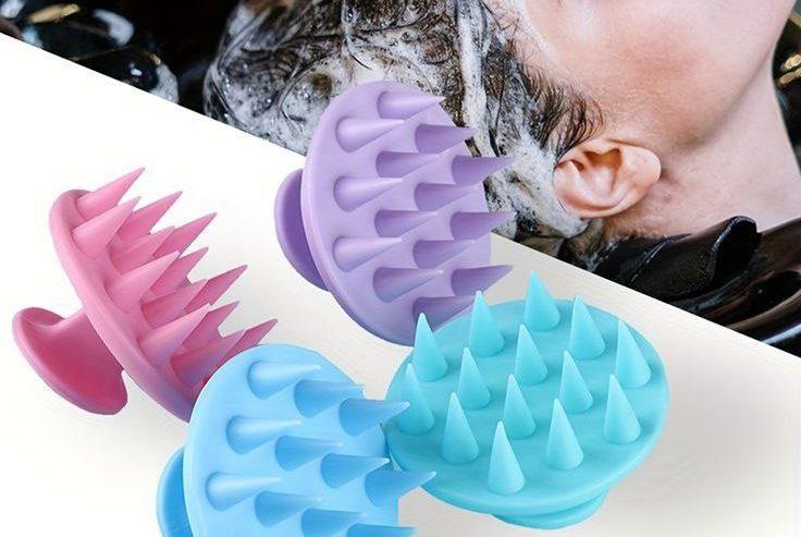 Silicon Hair Scalp Massager Shampoo Brush