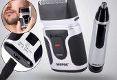 Geepas 2 In Men’s Rechargeable Shaver with Nose Trimmer