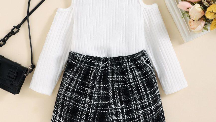 Girls Sweater and Mini Skirt