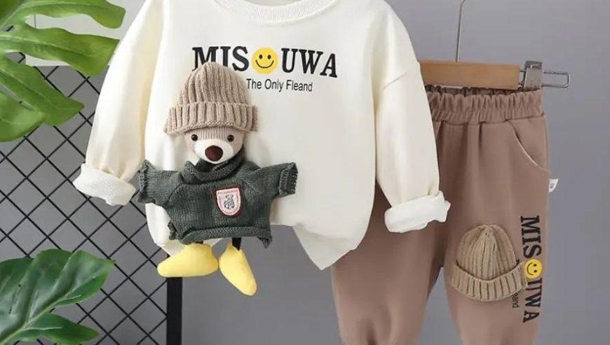 Unisex Cartoon Doll Fleece 2 Piece Set