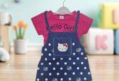 Babygirl Cartoon Cat Onesie Dress