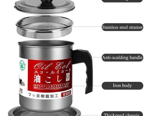 Stainless Steel Kitchen Oil Filter Cup