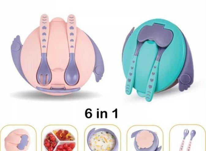 6 in1 Baby Suction Bowl