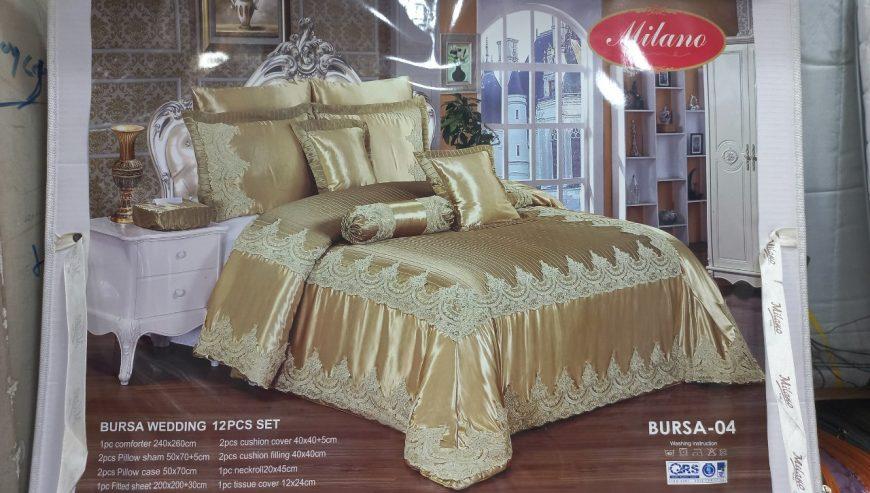 Comforter Bursa Wedding 12 Pcs Set