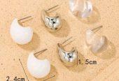 3 Pairs Set Womens Earing