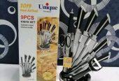 Knife Set 9Pc