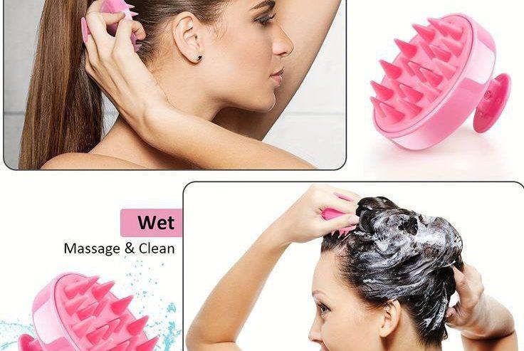 Silicon Hair Scalp Massager Shampoo Brush