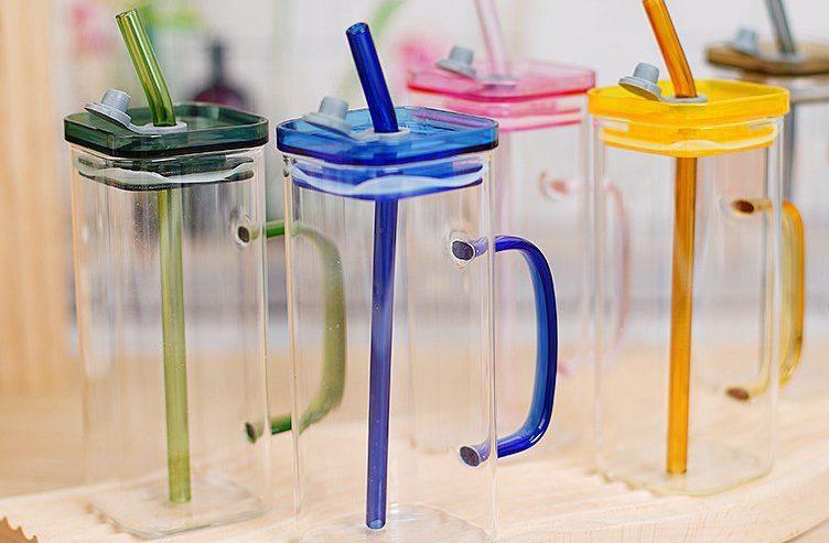 Double Walled Tumbler With Straw