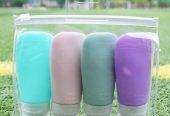 4Pcs Portable Silicone Travel Bottle