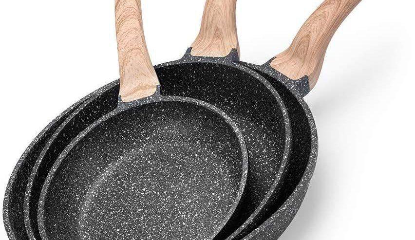 Momcoc 3pcs Fry Pan Set