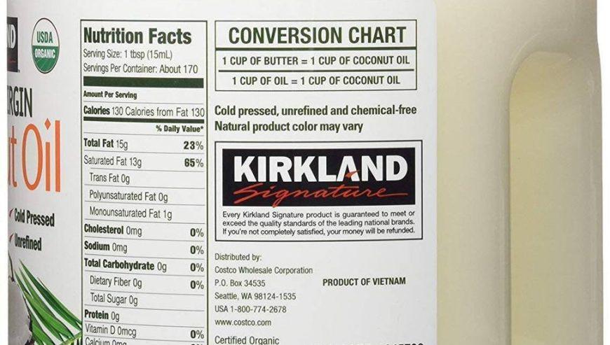 Kirkland Organic Virgin Coconut Oil