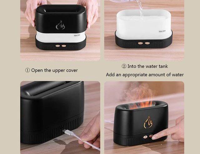 Flame Aroma Diffuser Humidifier