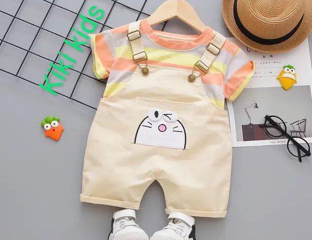 Unisex Romper With Tshirt Set