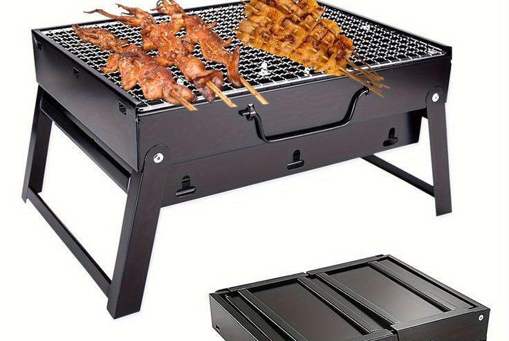 Foldable Barbecue Grill With Stand