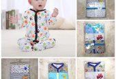 3-Piece Newborn Baby Foot Wrapped Jumpsuit