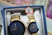 Couples Watch With Brand Box