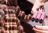 Three Barrels Hair Curler