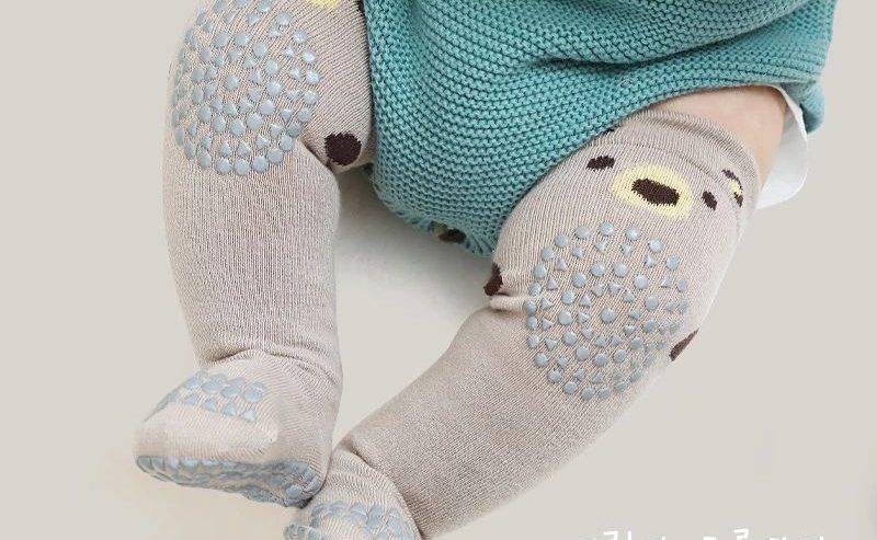 High knee Baby Crawling Socks