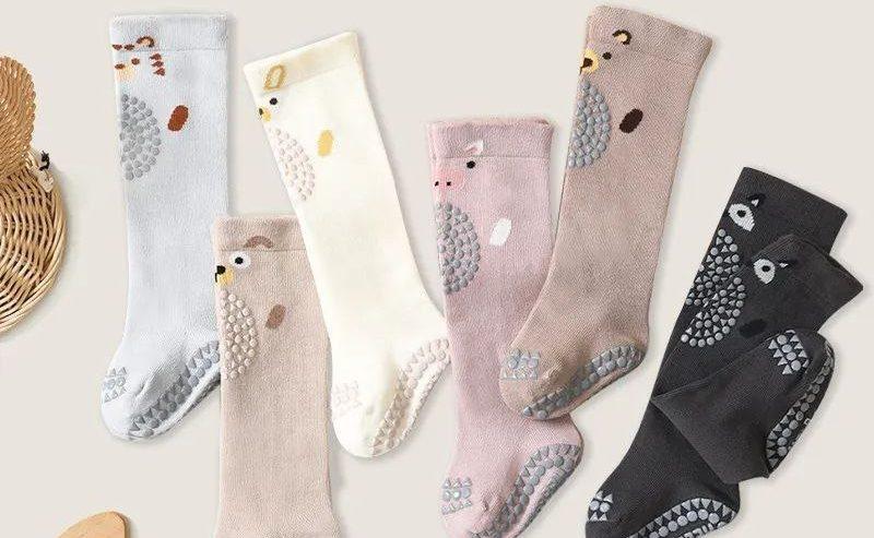 High knee Baby Crawling Socks