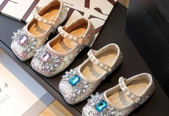 Girls Shiny Princess Shoes