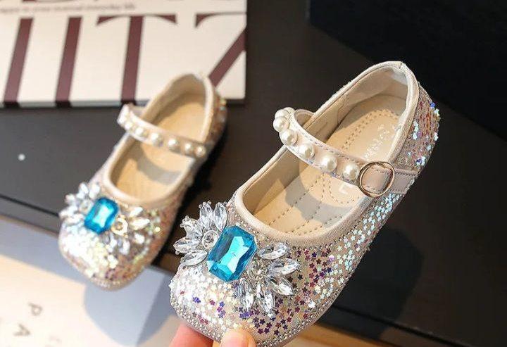 Girls Shiny Princess Shoes