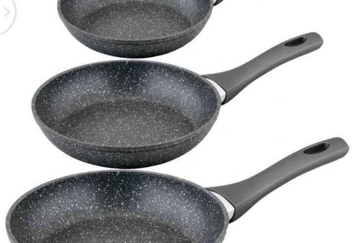 Momcoc Granite Coated Frying Pan Set