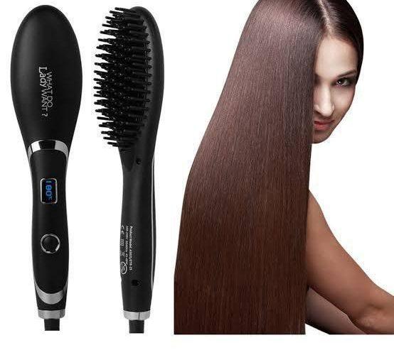 Pro Gemei Professional Hair Straightener Brush