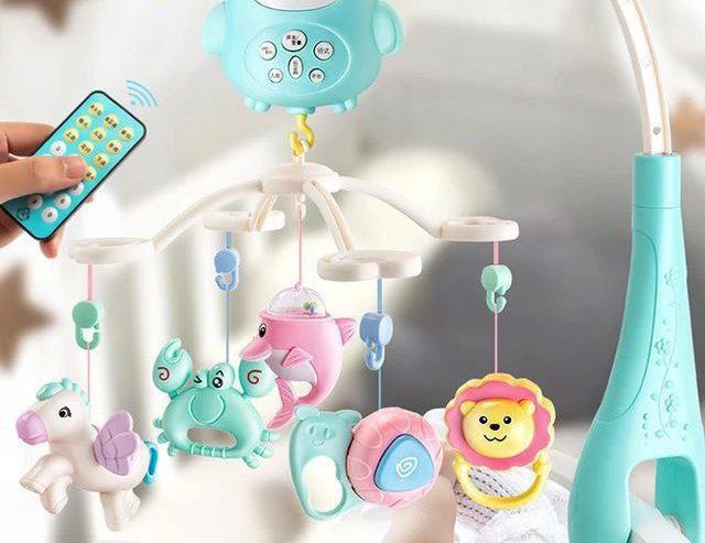 Baby Bed Bell With Det Achable Toys