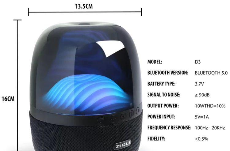 ZIDLI Bluetooth Speaker