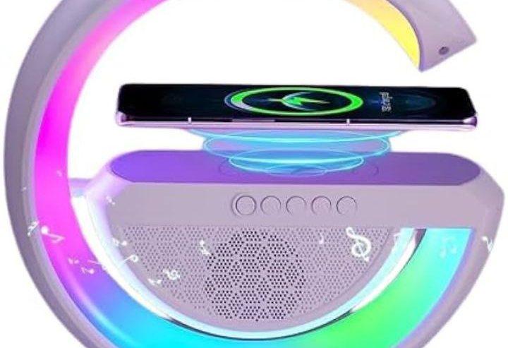 Led Wireless Charging Speaker With Bluetooth Speaker