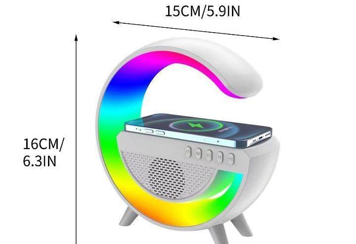 Led Wireless Charging Speaker With Bluetooth Speaker