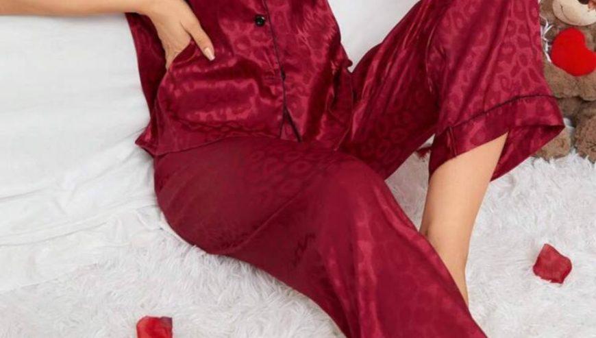 Burgundy Pyjama Set