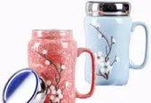 Handmade Gozygog Flower Mug With Cover