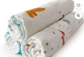 IvaSky Organic Muslin Swaddle Blanket