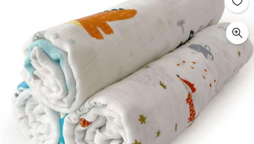 IvaSky Organic Muslin Swaddle Blanket