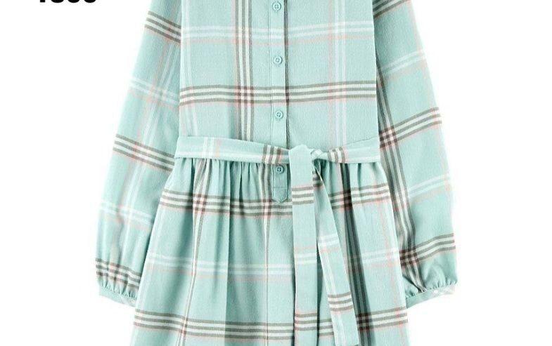 Carter’s Kid Plaid Button Down Dress