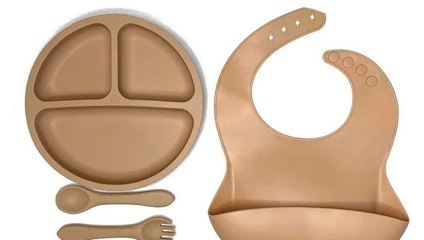 4 in 1 Pieces Silicone Meal Set