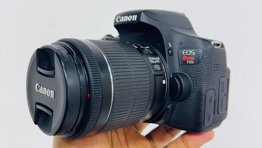 Canon EOS Rebel T6i (750D) DSLR Camera with 18-55mm Lens