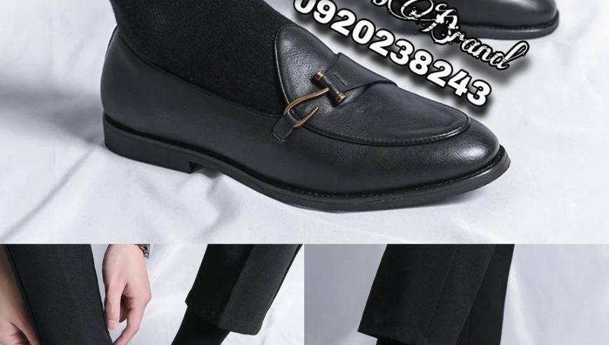 Fish Hook Loafers Leather Shoes