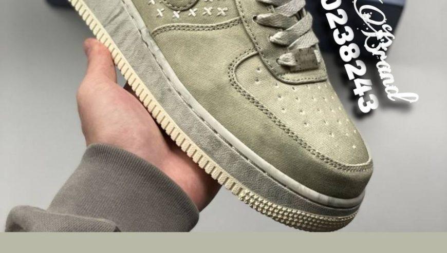 Nike Air Force Olive Canvas Shoes