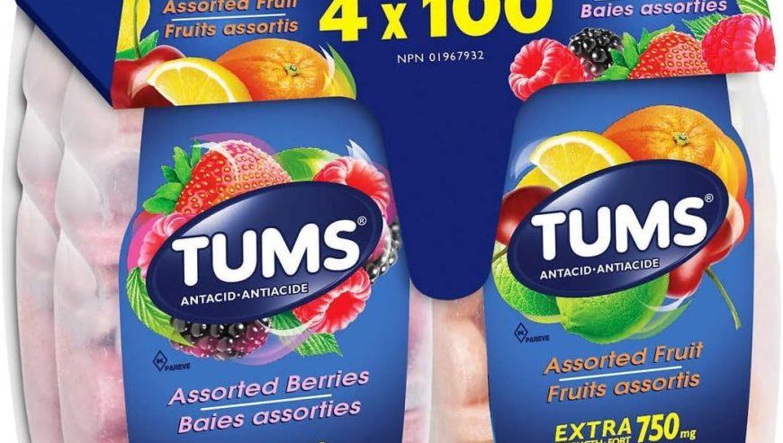 TUMS 100 CHEWABLE TABLETS