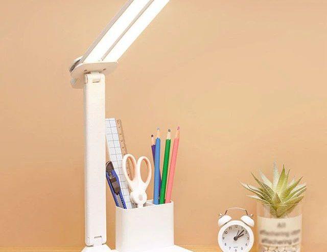 Double Head Portable Desk Lamp