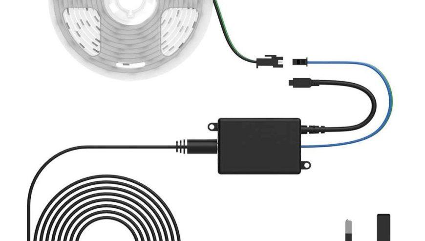 Porodo Blue Sound Reactive RGB Strip Light with Remote Control